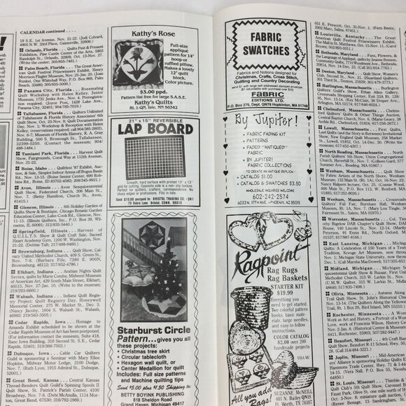 Quilters Newsletter Magazine Dec 1987 Issue No 197 Quilt Patterns Design Holly I - Picture 4 of 13